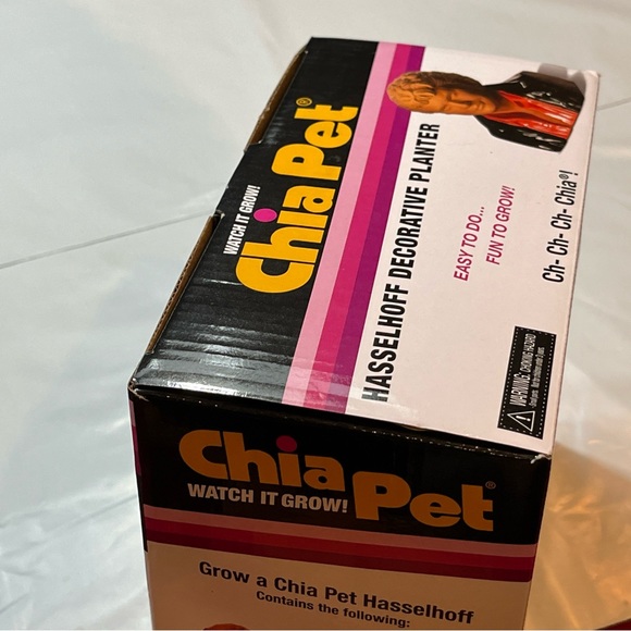 CHIA PET David Hasselhoff “The Hoff” Pottery Planter - Knight Rider New In Box!! - Picture 10 of 10